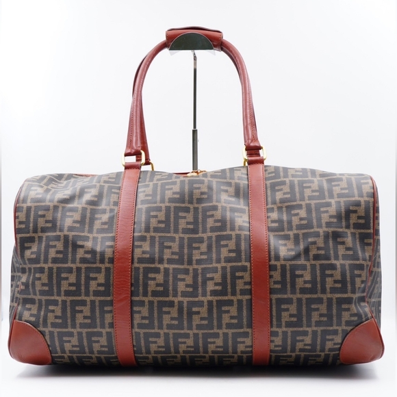 AG39❤️ Fendi Vintage Zucca Weekender - Picture 3 of 16